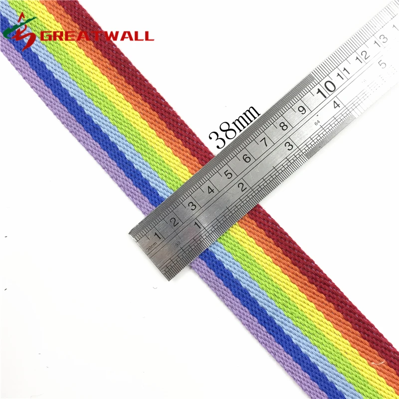 China Factory Supply Customized Webbing Tape Roll Woven Polyester Cotton Nylon Jacquard Webbing Strap