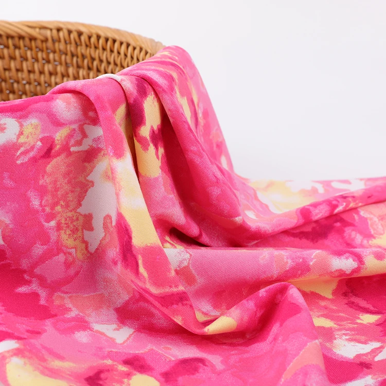 97% искусственный шелк, 3% спандекс, тянущаяся твиловая вискозная ткань с принтом для одежды