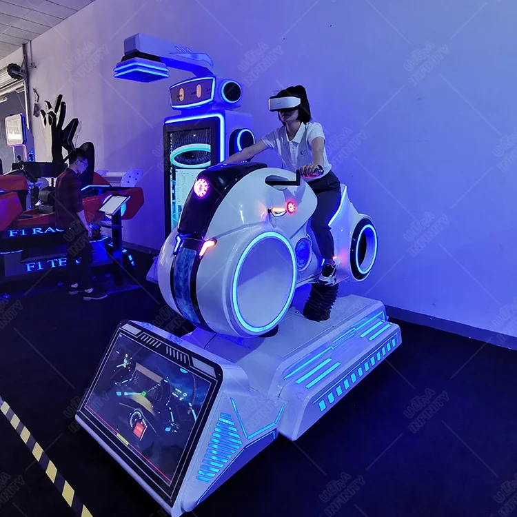 Factory Made Simulator Virtual Reality Arcade Racing Car Game Machine 9D Vr Motorcycle Real Driving Simulator