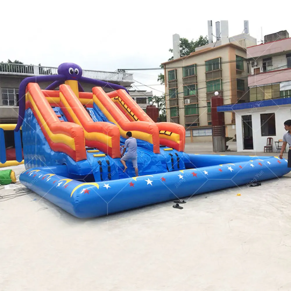 Outdoor Commercial Hot Sale Swimming Ball Toys Pools Inflatable Water Slide Park With Pool