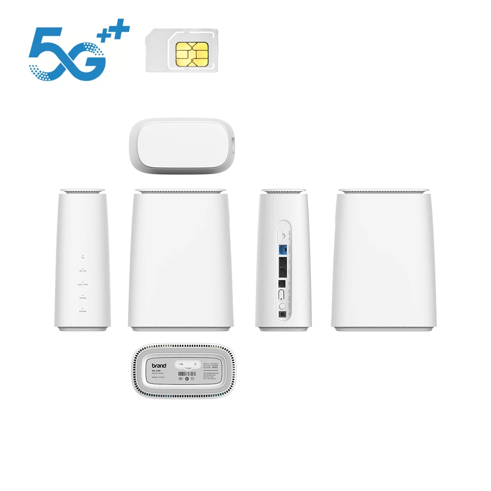 Portable wireless 5G outdoor indoor CPE router Qual-comm X55 comdem mobile wifi 5G CPE