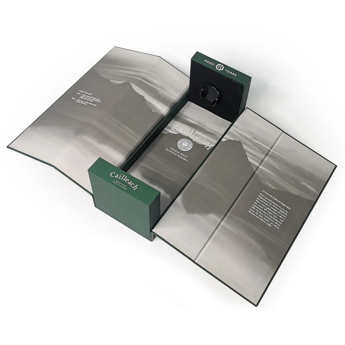 Customized Luxury Wine Box Whiskey Vodka Bottle Box Single Bottle Foldable Magnetic Wine Cardboard Gift Paper Packaging Box