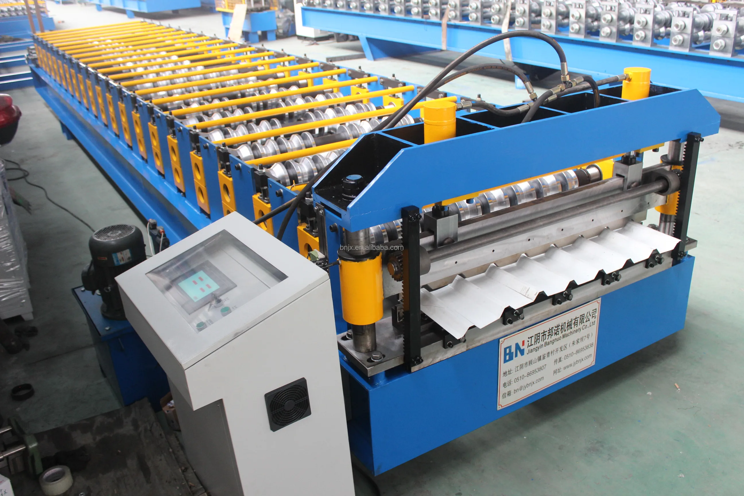 Steel Profile Metal Roofing Making Machine Construction Sheet Roof Cold Roll Forming Equipment
