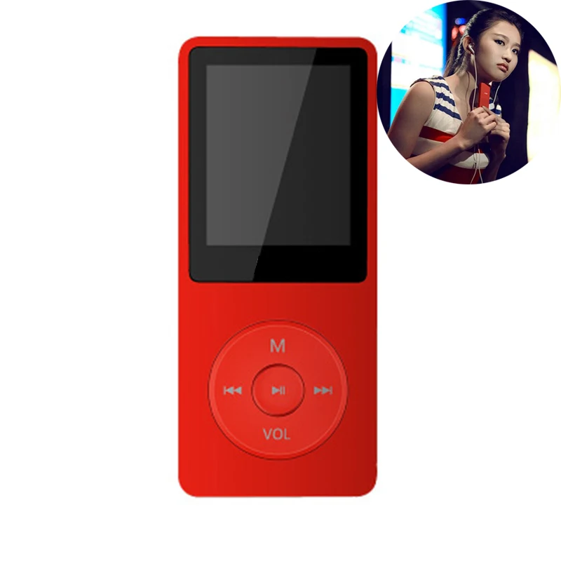 Amazon thin Slim MP3 Player FM Radio Long Battery Life 1.8 Inch Screen Original Voice Recorder usb Music Audio MP4 Player