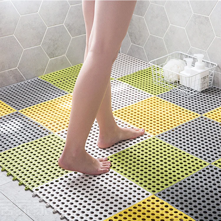 Bathroom splicing non-slip mat bathroom toilet shower bath water-proof foot mat Bathroom Rug Shower Massage Bath Mat