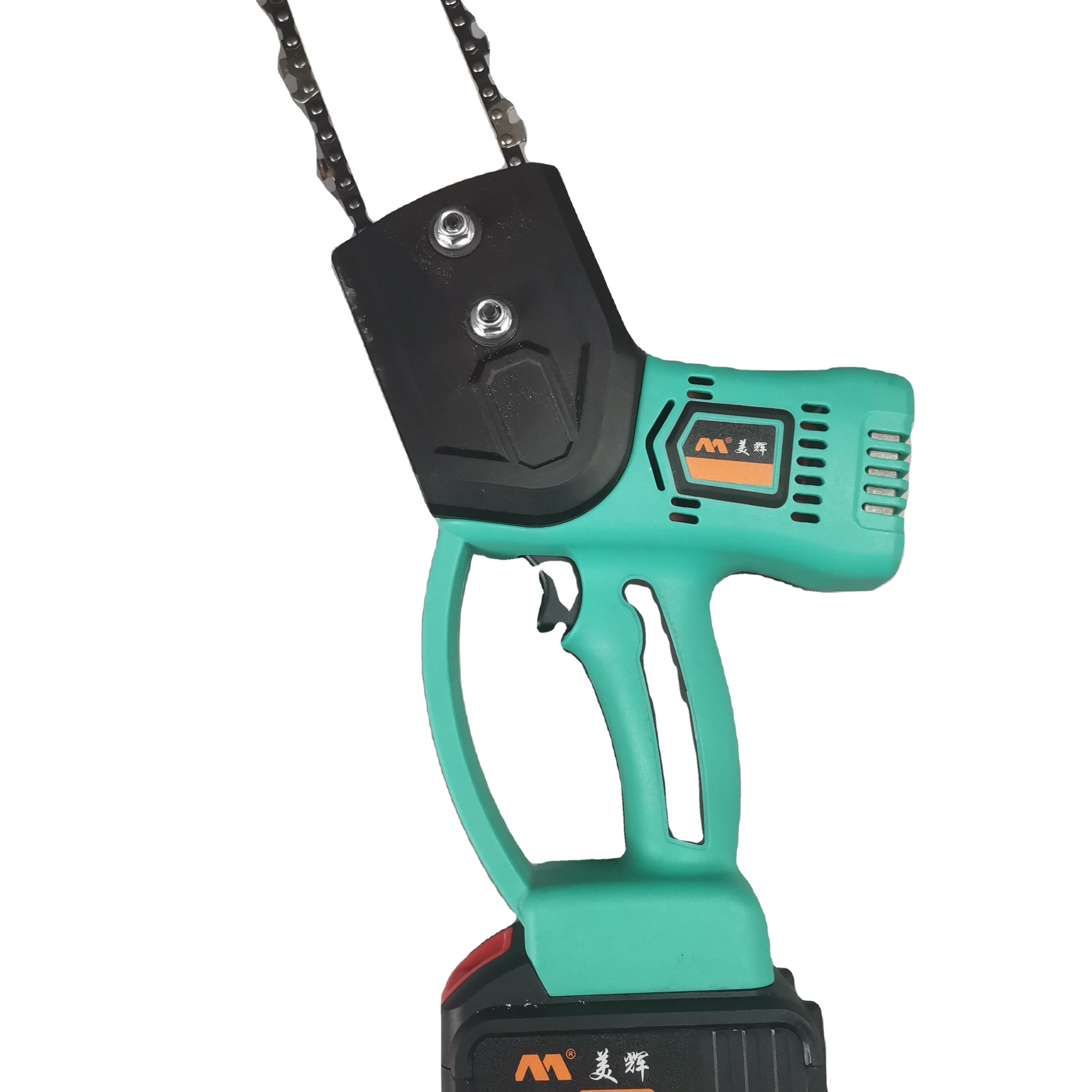 
24V mini electric chainsaw rechargeable 4-Inch Lithium Battery Portable electric saw household one-handed christmas tree 