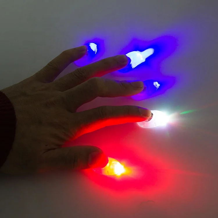 magic light up led finger thumbs light for party and Halloween