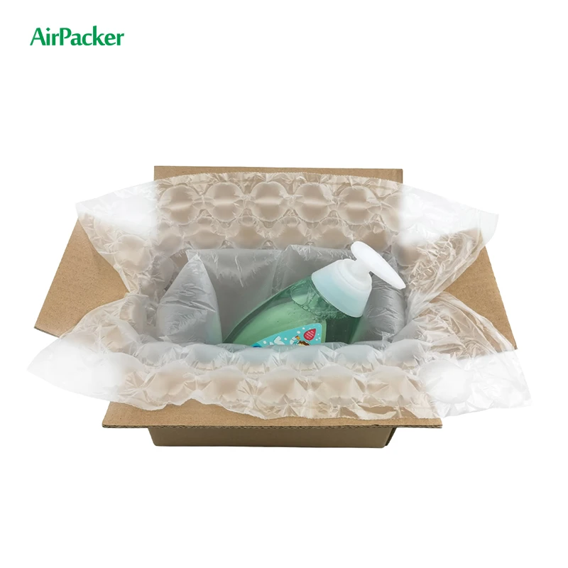 new shipping Package Stuffing Air Packing Inflatable bubble cushion wrap roll bags material for air packaging  bubble void fill