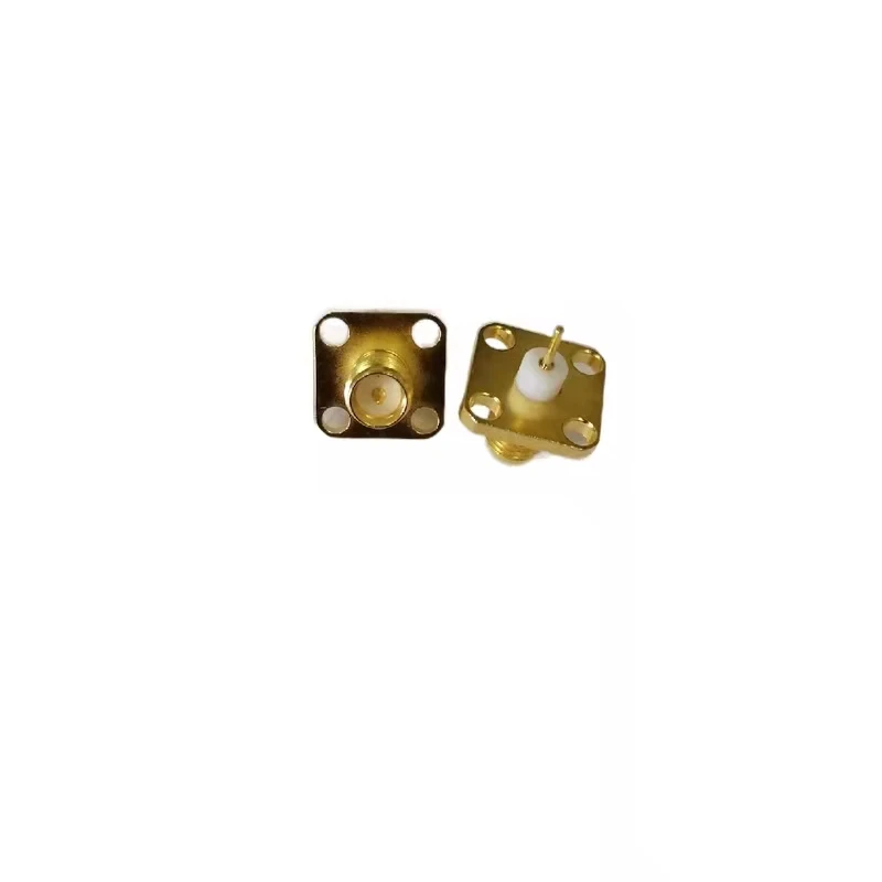 SMA/RP-SMA FEMALE FOUR HOLE FOR PCB