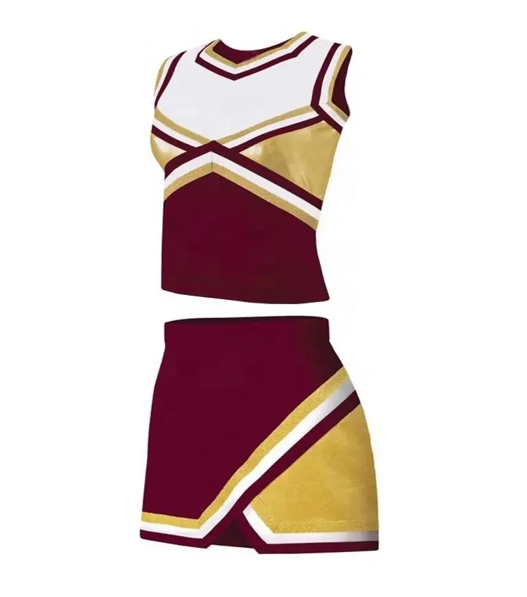 Wholesale Custom Logo Cheer Outfit Dance Uniforms Costume Performance Patched Color Cheerleading Uniforms
