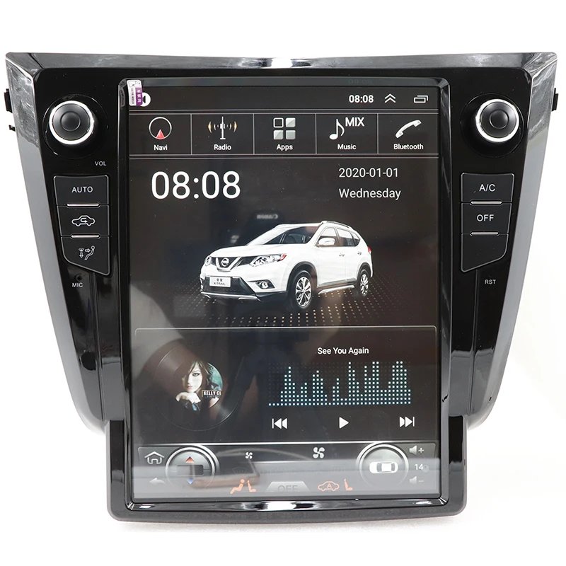 12.1 INCH Android DSP Tesla Screen For Nissan Rogue 2012-2022 Multimedia Dvd Player Stereo Monitor Radio Video Audio