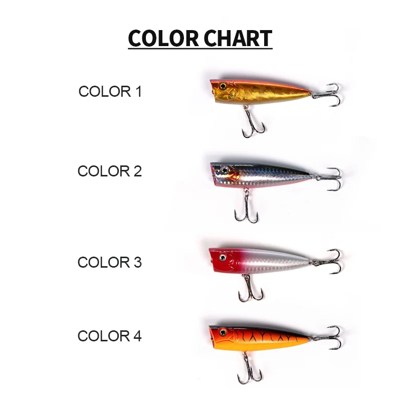 HYD Artificial Hard Bait 12.8G Hard lure Fishing Topwater Fishing Lure Popper Lure for Sea