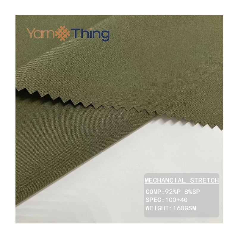 Breathable Solid Color GRS Waterproof 100D 4 Way Spandex stretch fabric for Activewear