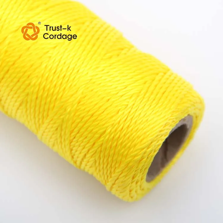 Various color #18*76.2m PP multifilament 3 ply twisted twine