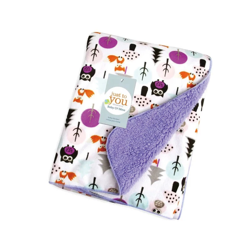 Превосходное качество стеганое вязаное пушистое детское муслиновое одеяло