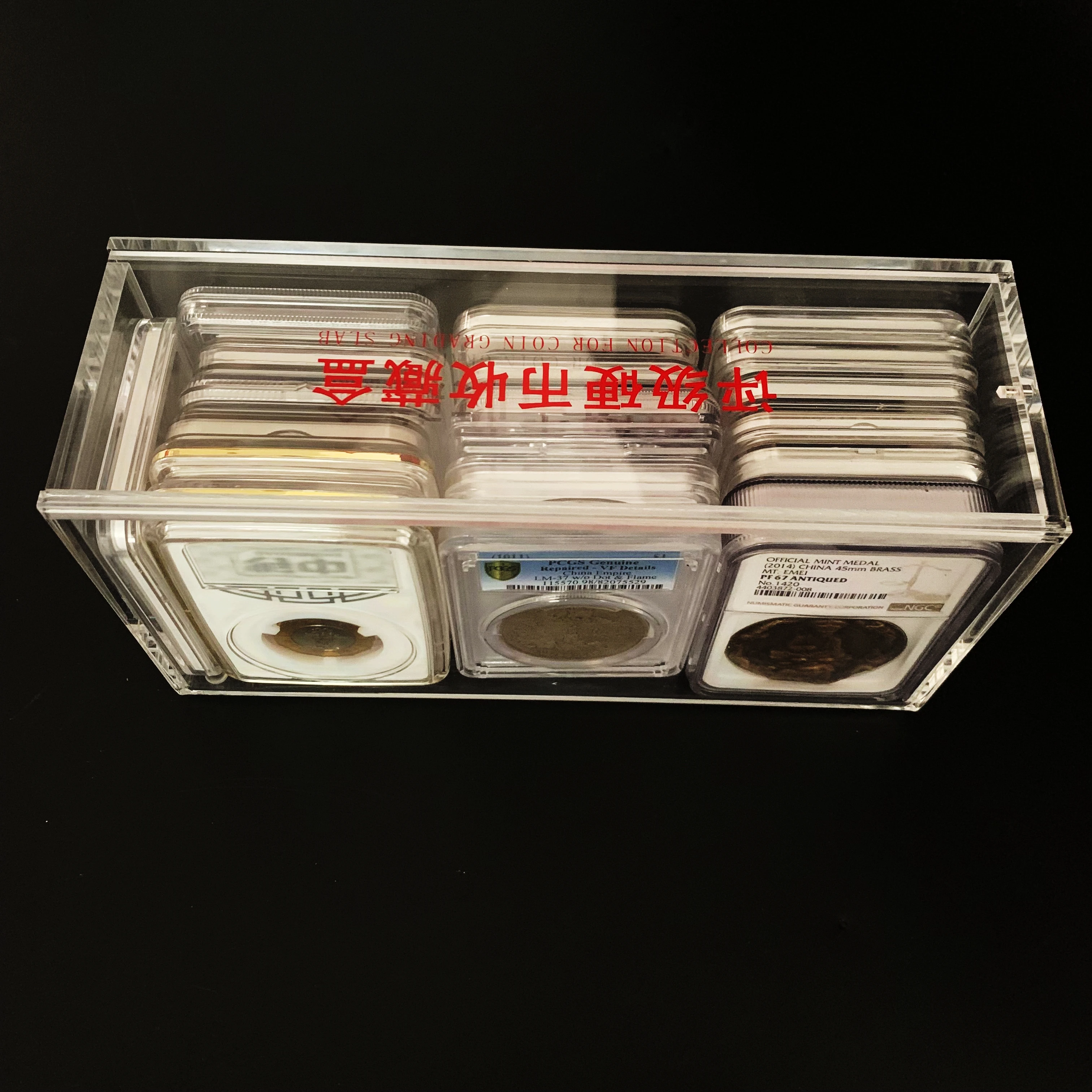 coin slab  acrylic coin holder collection box  collection slabs PCGS NGC