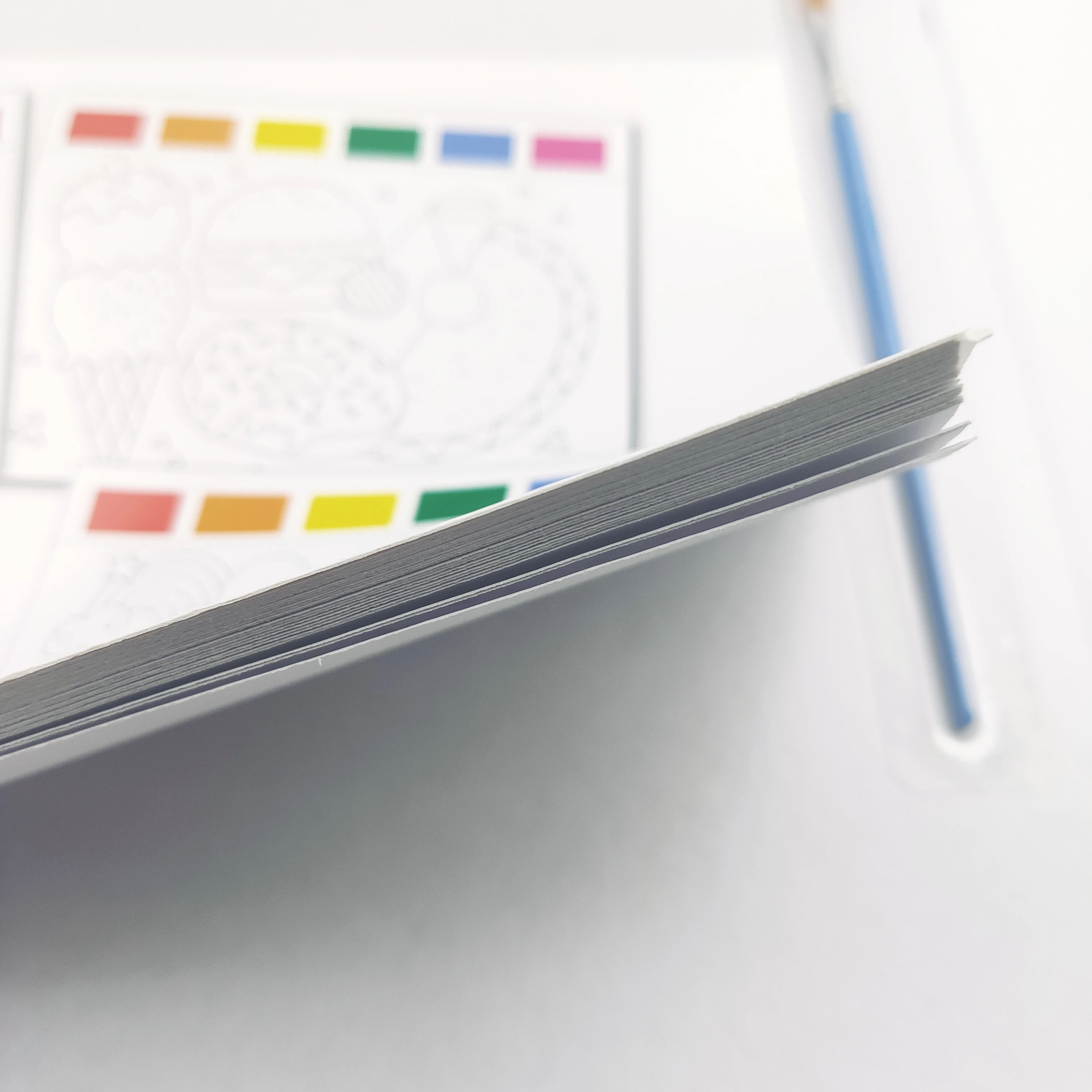 6 colors watercolor book Kids Painting watercolor paper pad with Pigment and Brush