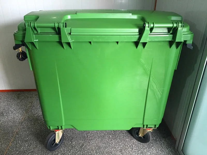 Hot selling HDPE Large Plastic Dustbin Trash Cans Waste Bins with low price