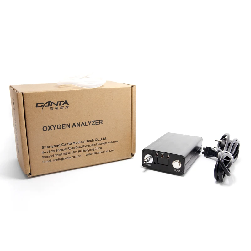 Hand held portable oxygen purity analyzer