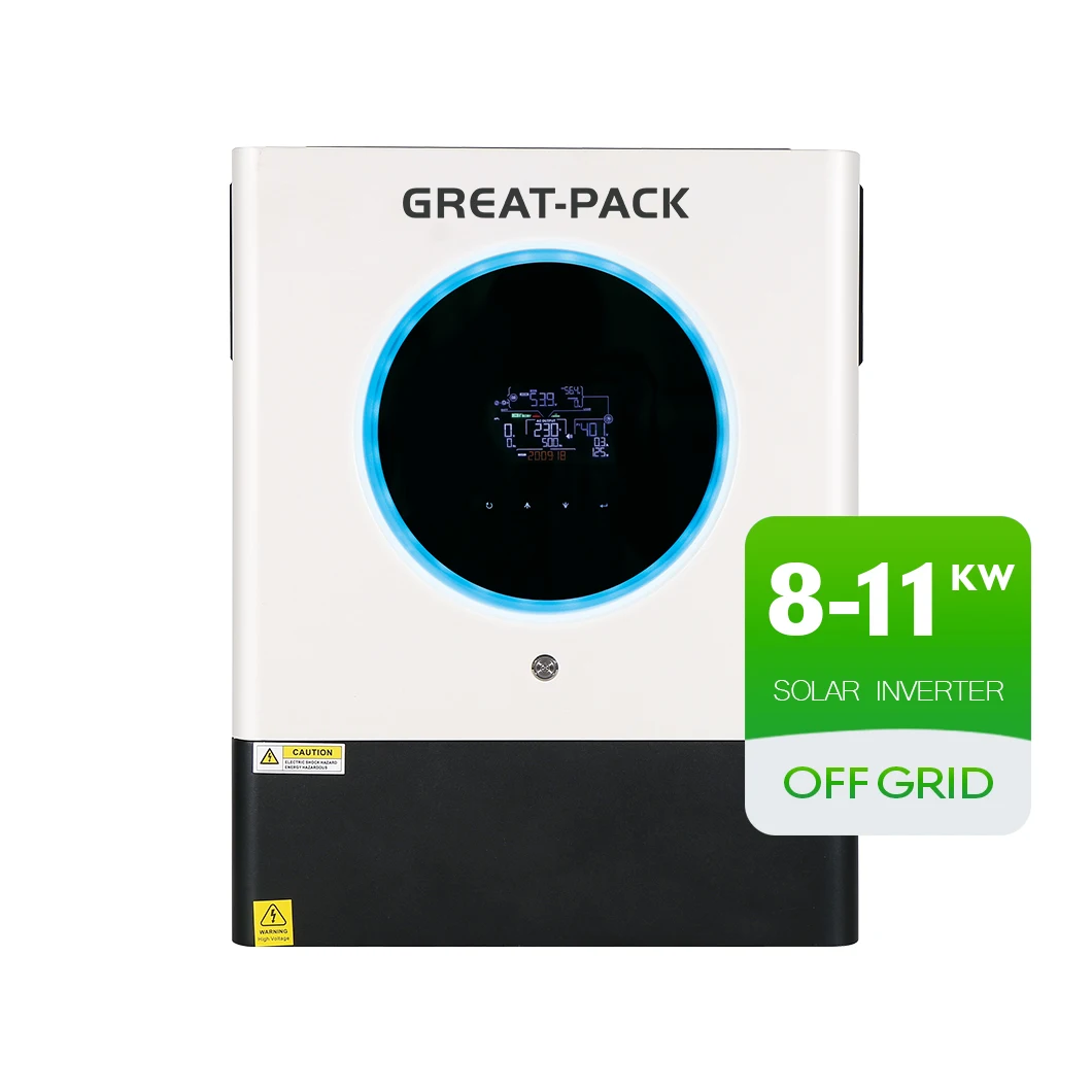 Two Independent Ac Power Solar Max 6pcs Parellel Power Inverter 10 Kw Solar Inverter On Off Grid Hybrid