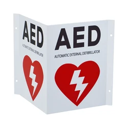 WAP-Health 3046 3D Type First Aid Safety Defibrillator Wall Mount AED Wall Sign