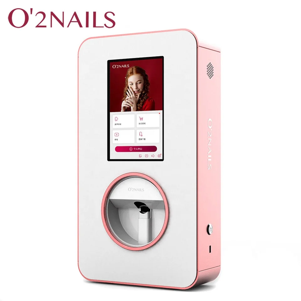 2021New nail printer o2nails art machine with touch screen wall hanging design