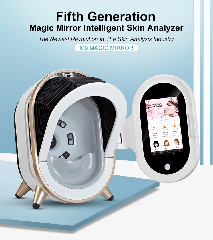 In stock 3D AI Face Skin Analyzer Specturms Facial Skin Analyzer Machine with Factory Price