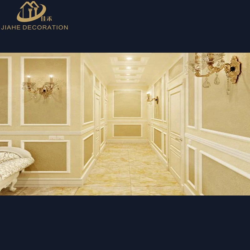 
damp proof anti crack polyurethane panel moulding chair rails and wainscoting manufactory 