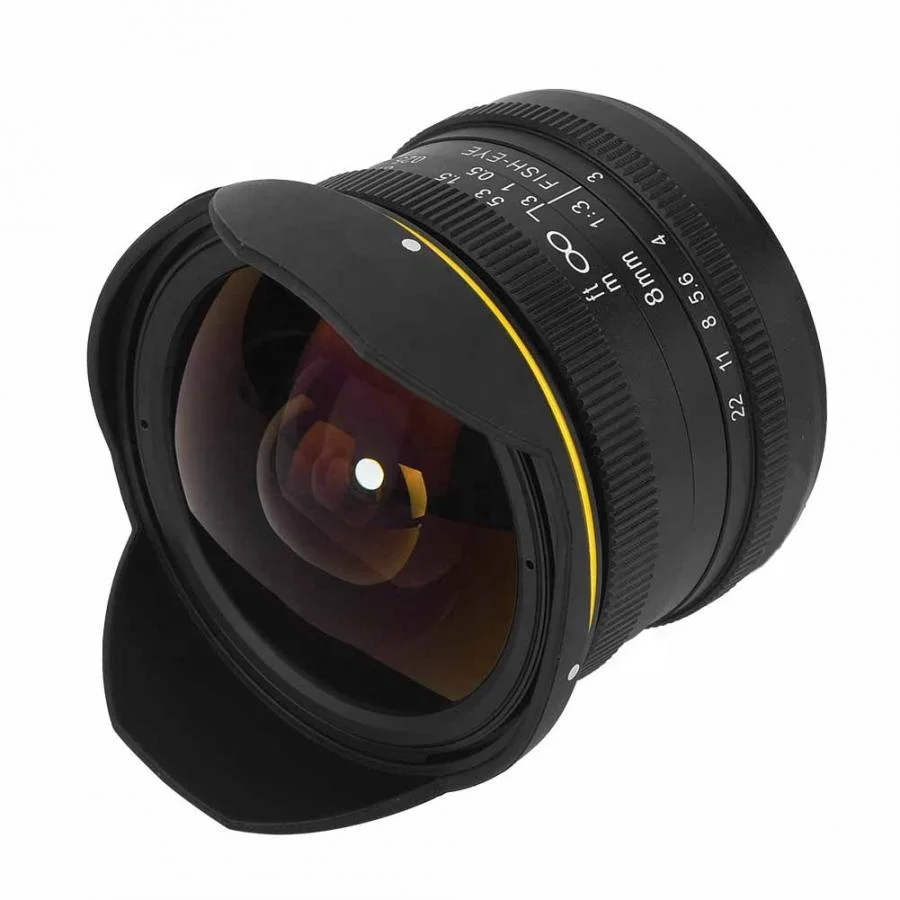 KamLan 8MM F3.0 APS-C Manual Wide Angle Fisheye Lens for DSLR Camera DSLR Camera Fisheye Lens Wide Angle Fisheye Lens