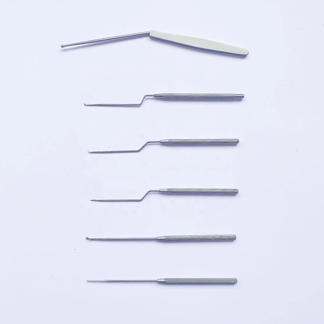 Высококачественный зонд Curtte с крючком Cerumen хлопковый аппликатор ENT-инструменты набор инструментов для микрохирургии среднего