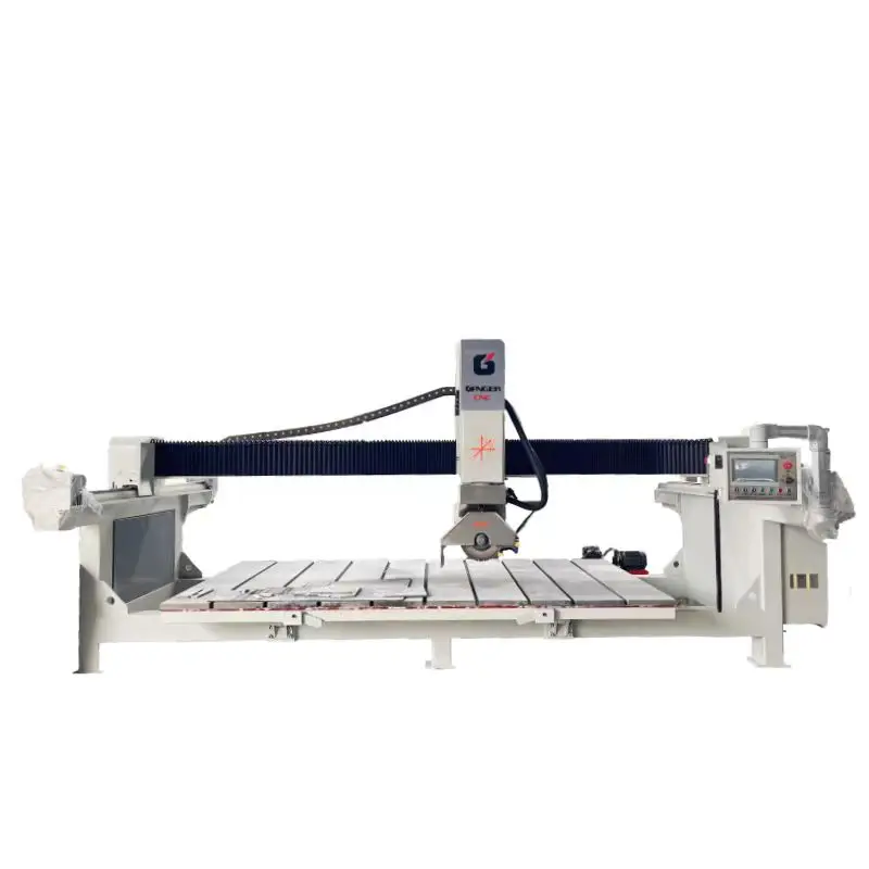 Monoblock 4 Axis Bridge Saw Stone Cutting Cnc Machine for Granite Marble Quartz Deckton