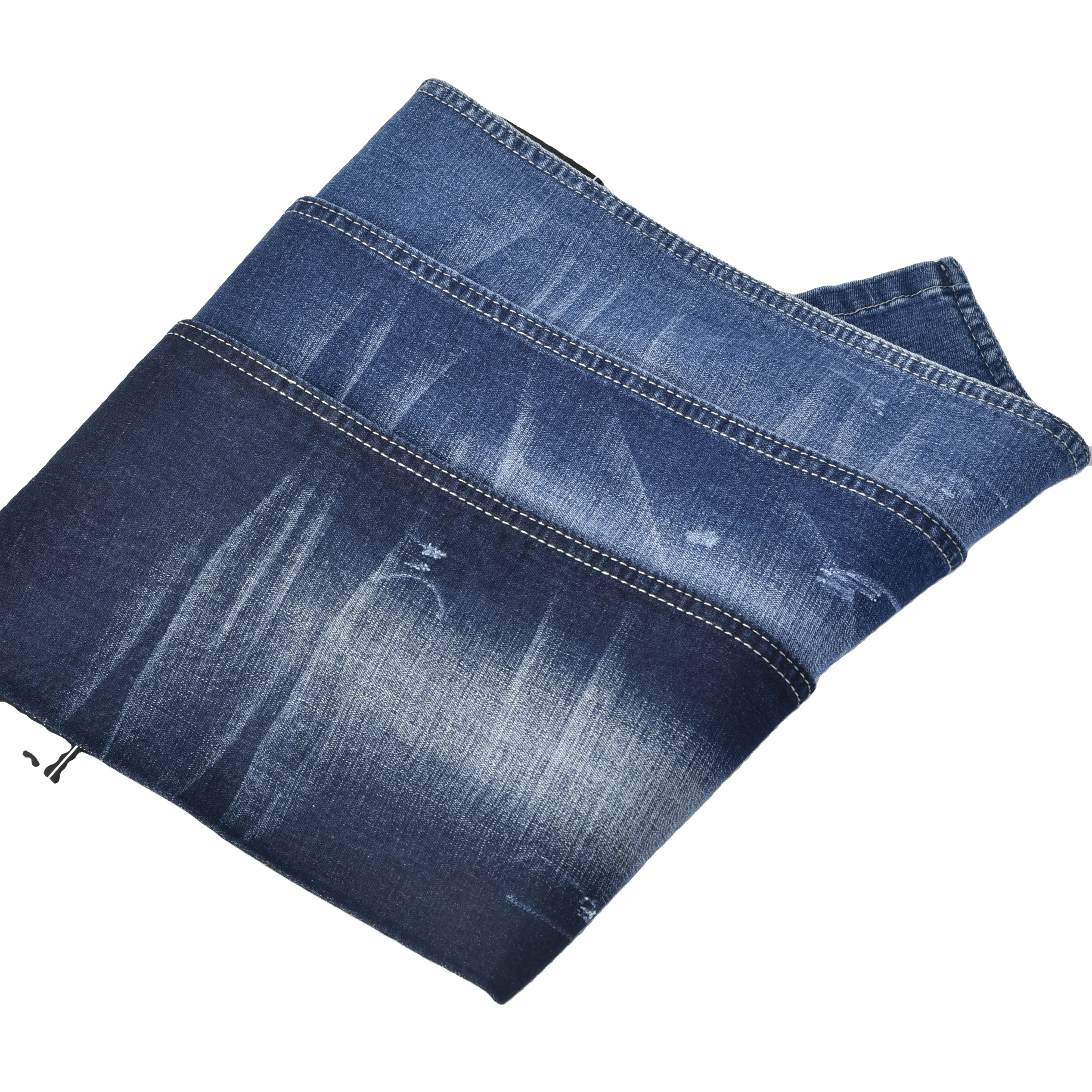 High quality 9.5 oz cross slub Spandex Stretch Repreve Denim Fabric textile