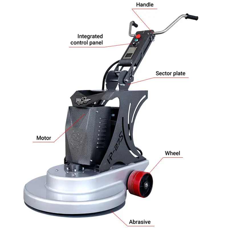 HP-27S Portable Large Cnc Vertical Concrete Stone Floor Polisher Handle Planetary Polishing Machine Plate Price For Sale
