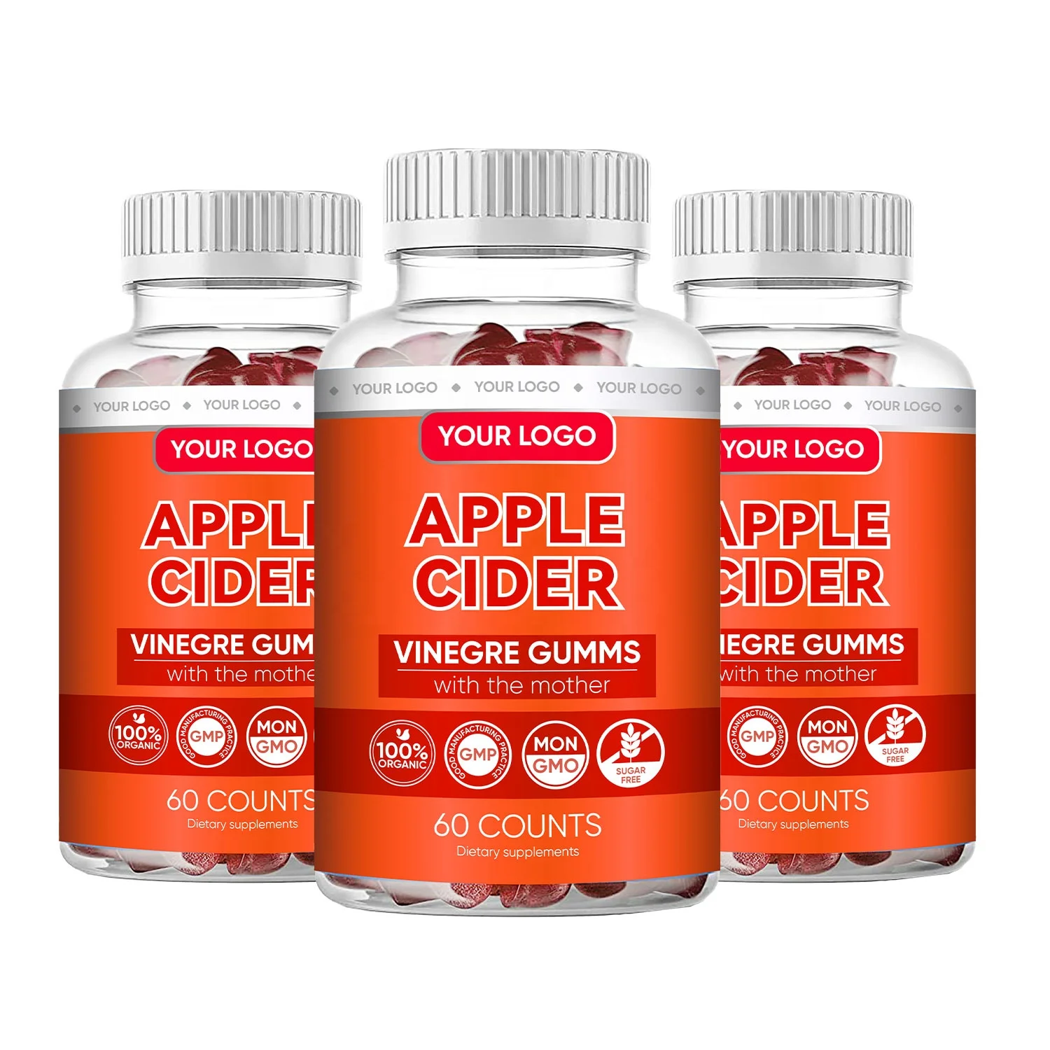 ACV apple cider vinegar gummies Bear with mother gummy vitamins weight loss vegan metabolism detox fast slimming burn fat gummy