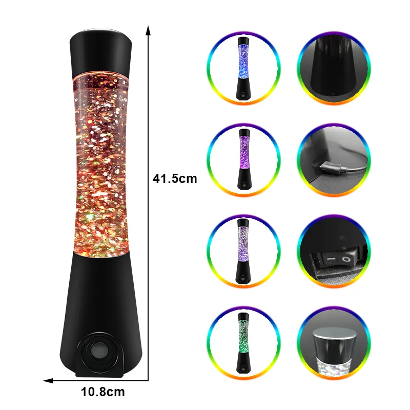 Hot Sale Newest OEM Lava Lamp Home Decor Lava Lamp with Wireless Speaker