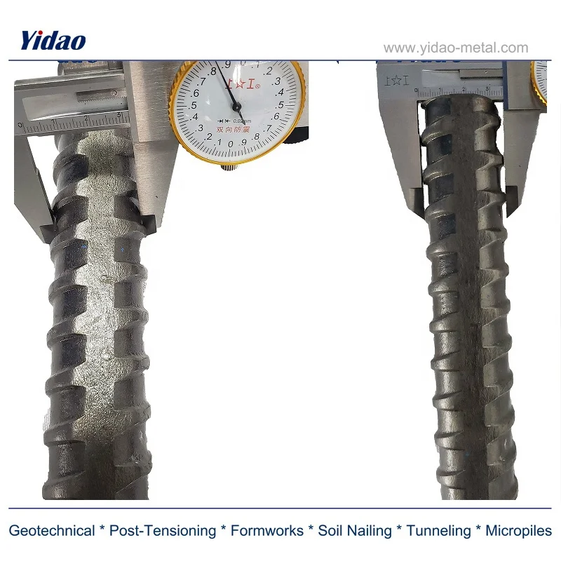Permanent anchor D32mm by prestressed bar anchors