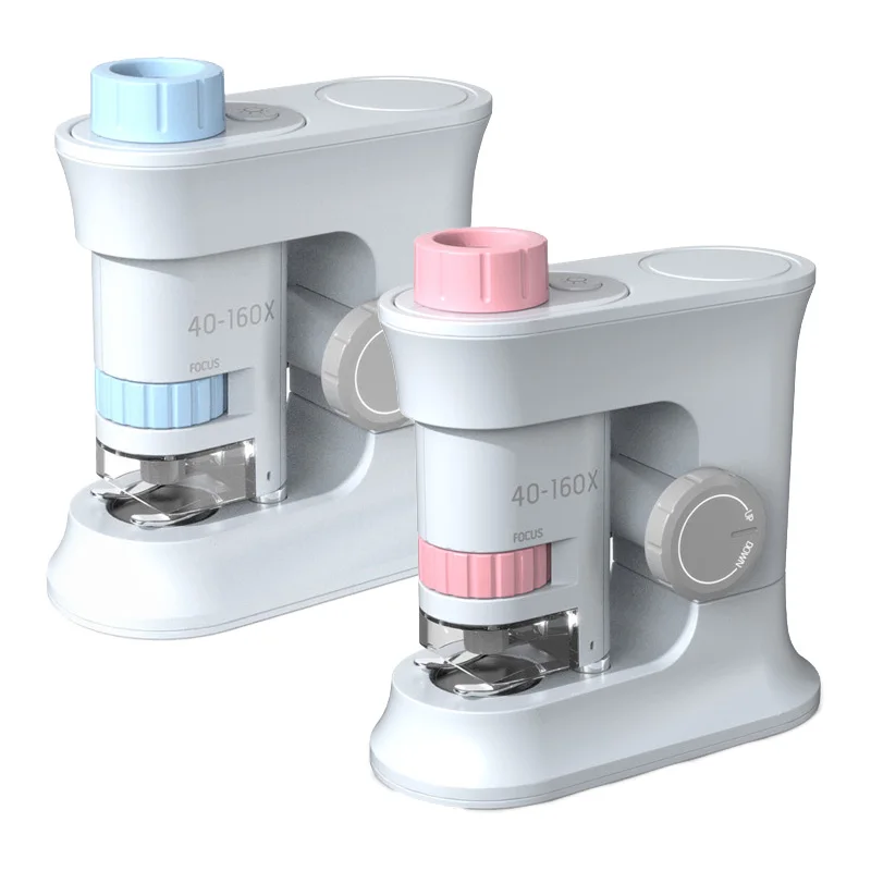 QS Wholesale STEM Scientific Education Micro Subjects 160 Times  Magnetic Induction Microscopy Toy For Kids Child Laboratory