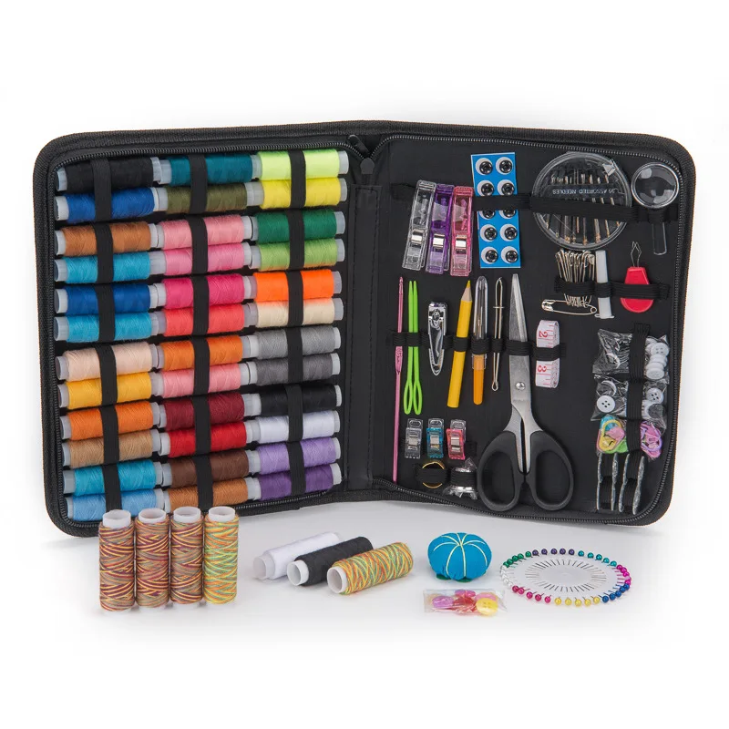 
Wholesale household 230 Pieces Sewing Kit Embroidery Tools Needle and Thread Handmade Sewing Bag Set 