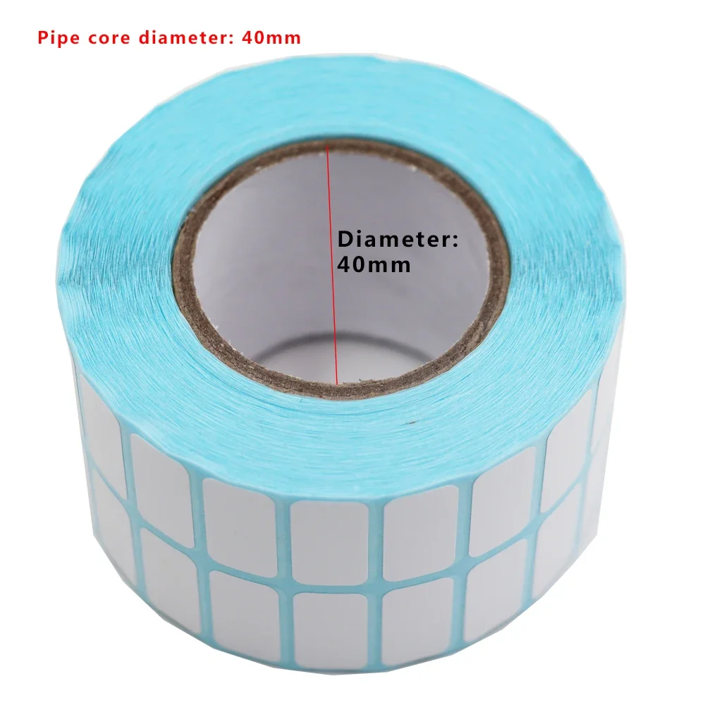 Custom 20x10mm Direct Thermal Label Blank Self Adhesive Sticker Paper White Barcode Label Roll