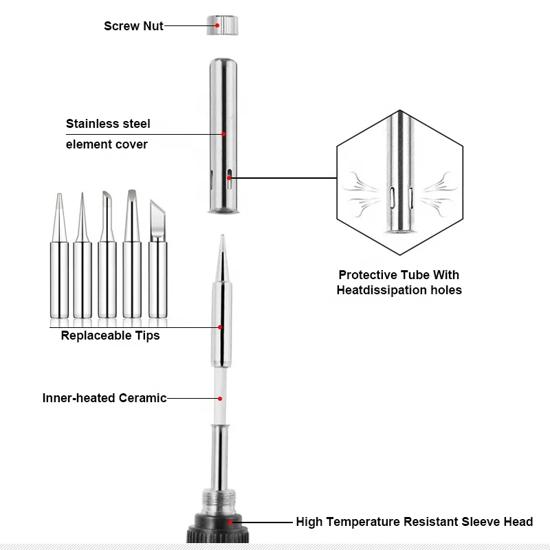 Hot Selling 220V60W Adjustable Temperature  Electric Soldering Irons