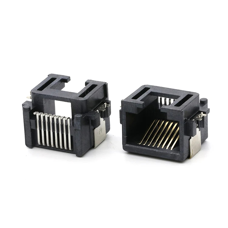 RJ45 Modular Mid Mount 8.6MM SMT Type RJ-45 8P8C Female Socket Connector