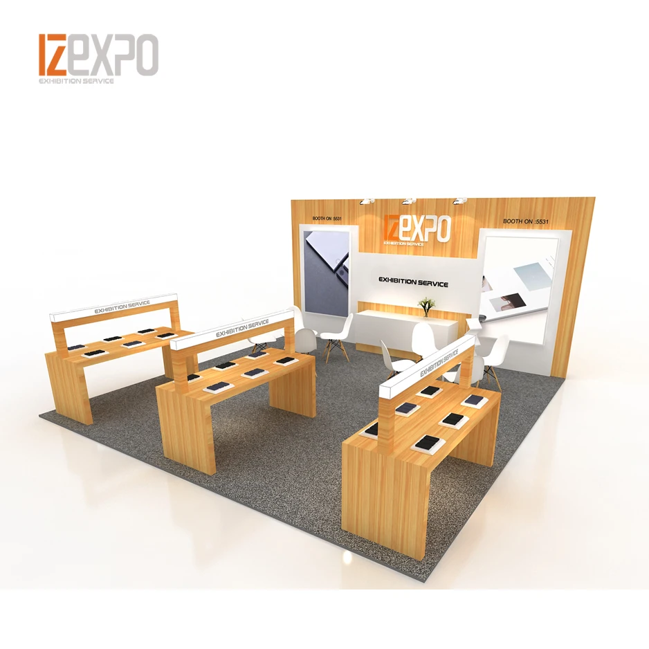 Быстросборный выставочный стенд Izexpo 3d дизайн мобильный для автомойки деревянная выставочная будка на заказ