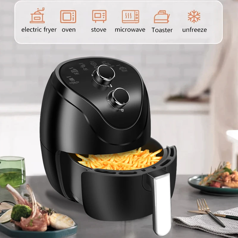 Manual Control  No Oil 6.0L Air Fryers  Mechanic Timer Wholesale Electric Digital Air Fryer pressure cooker