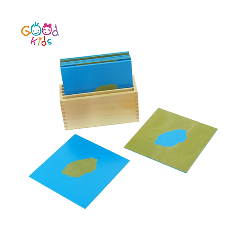 Most Popular Educational Montessori Geography Land Form Cards For Infant Funny toys