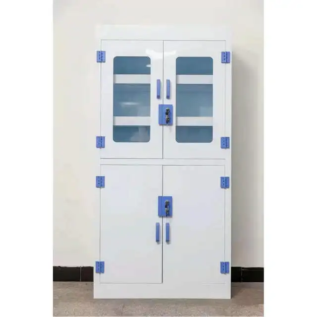 
Waterproof PP Storage Cabinet With Double Glass Door For Chemistry Laboratory 