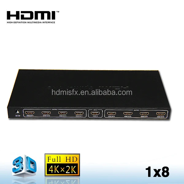 Mini 8 порт HDMI разветвитель 1 в выход 4 Версия