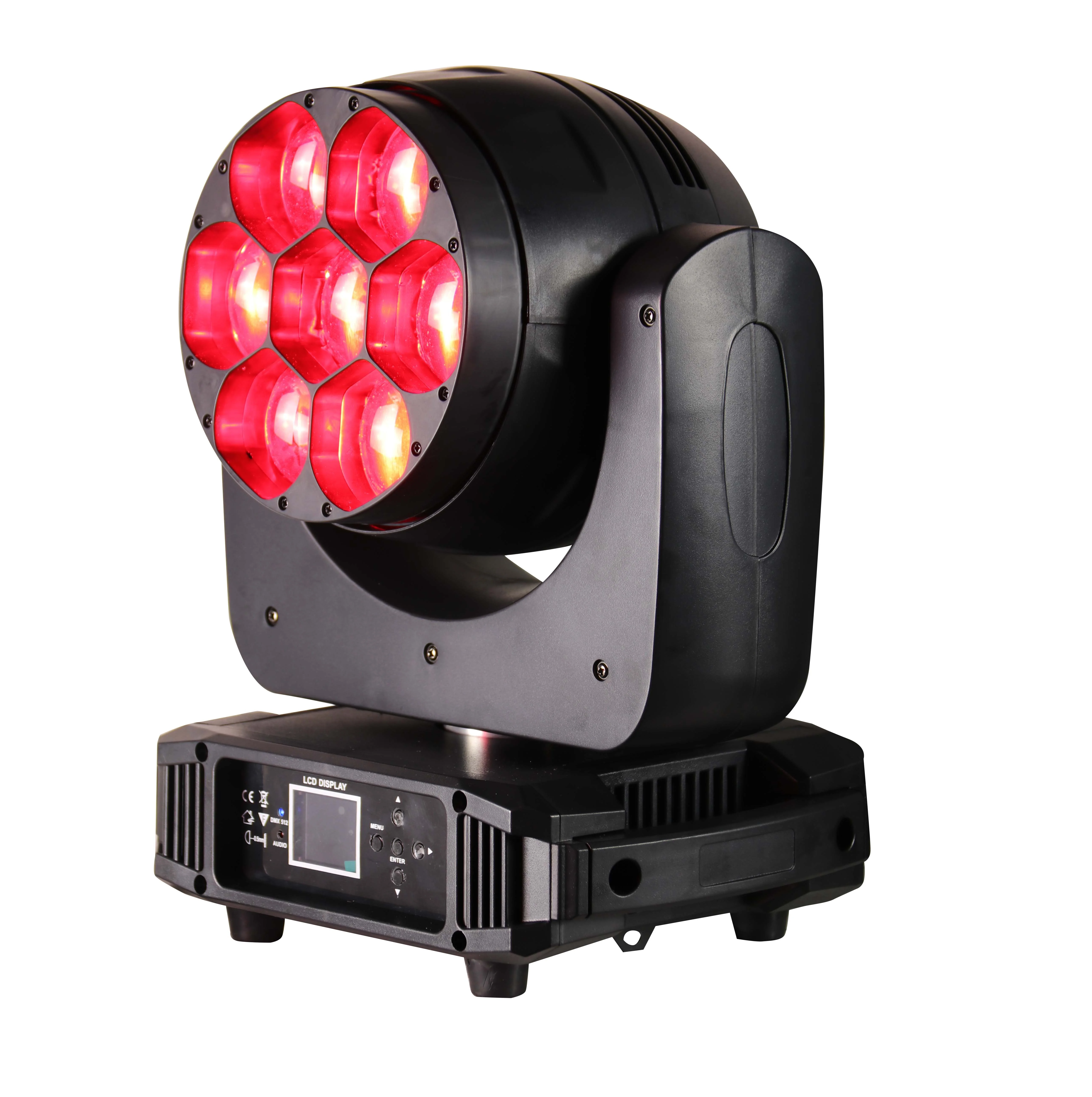 7*40W RGBW ZOOM Beam-Wash LED Moving Head Light (24CH/16CH) MHLED 740A