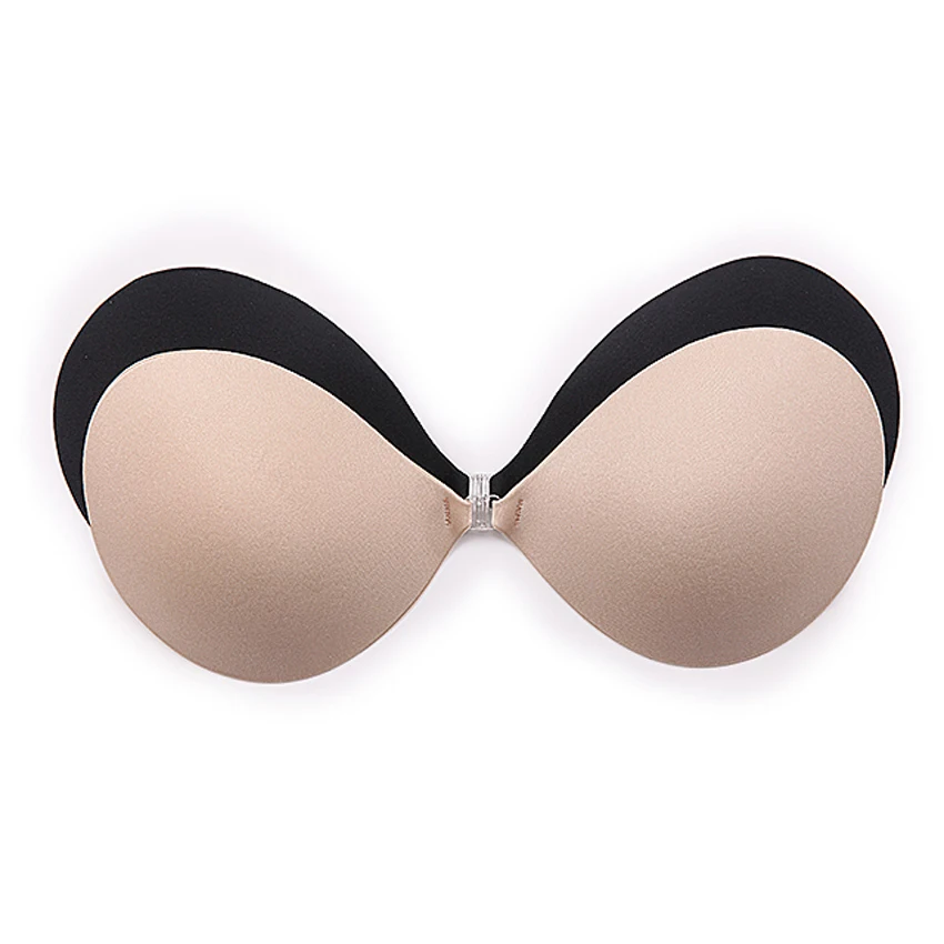 Self Adhesive Push Up Sexy Strapless Stealth Silicone Bra Cups Bra Silicone