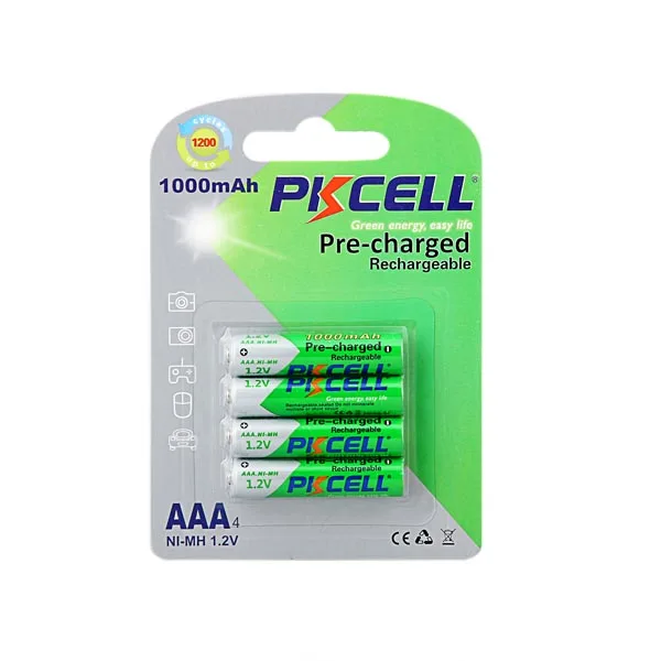 Ready to use aaa rechargeable batteries AAA1000mah rechargeable battery pack ni mh 1.2V