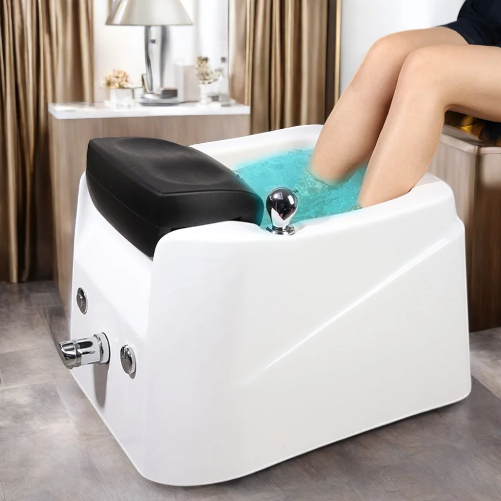 Fashion Salon Equipment Salon Massage Stations Foot Spa Tubs with Massage and Footrest